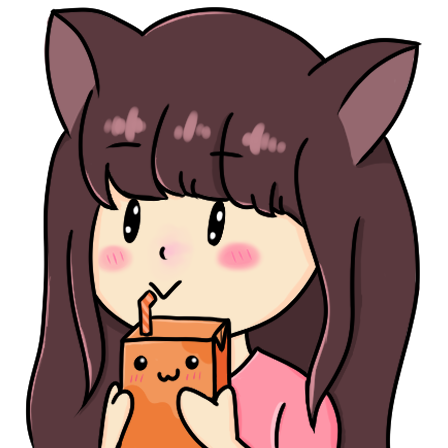 Chibi Emote Drinking Juice